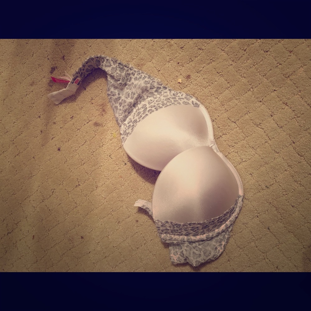 Vs pink strapless bra